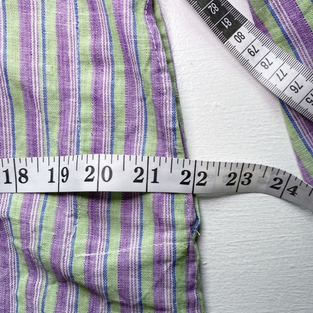 Unbranded Striped Green and Purple Long Mini Dress - Picture 11 of 14